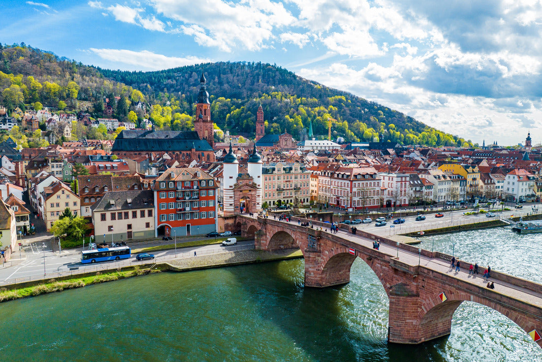 Heidelberg City in spring 2000pc Puzzle