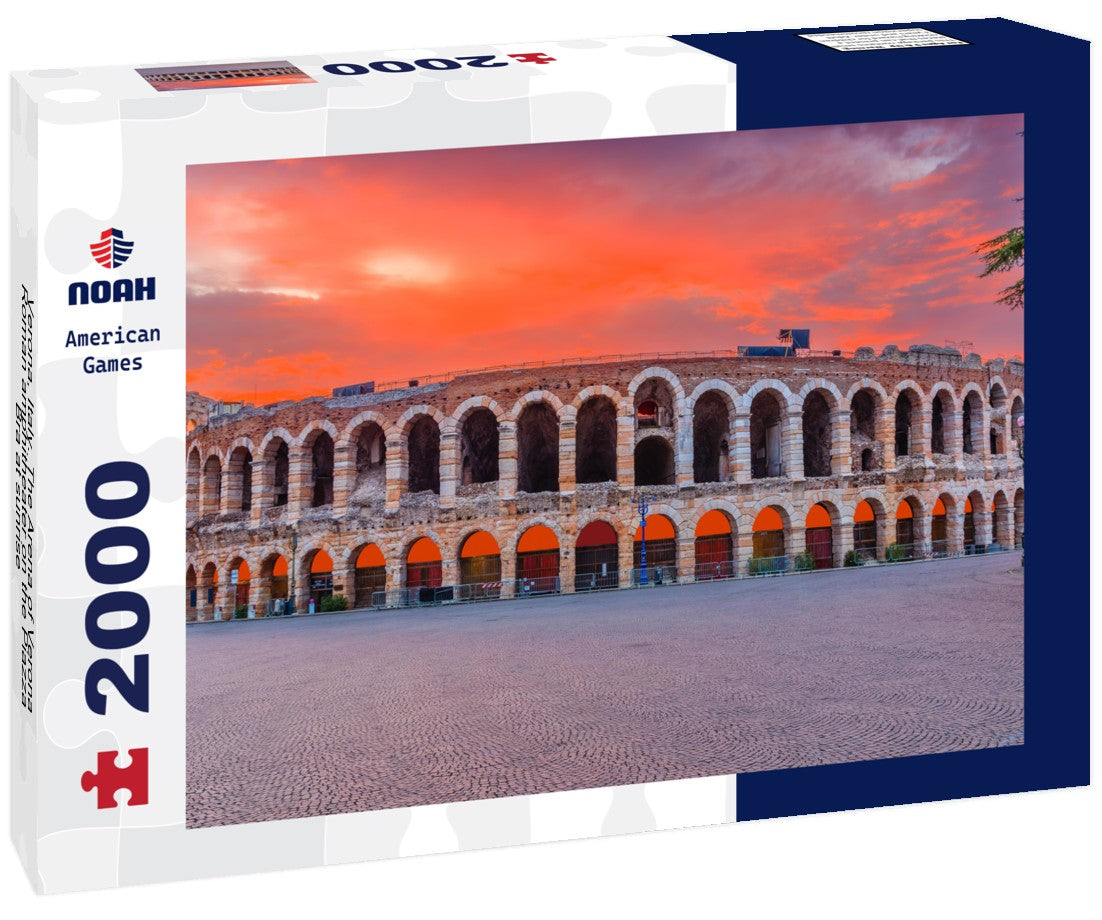 Verona, Italy. The Arena of Verona, Roman amphitheater on the Piazza Bra at sunrise 2000pc Puzzle