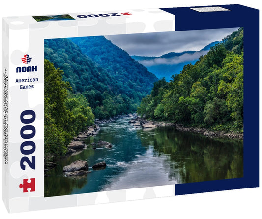 Noah Jigsaw Puzzle Morning light on the New River in New River Gorge National Park and Preserve, Fayette County, West Virginia, USA 2000 pieces