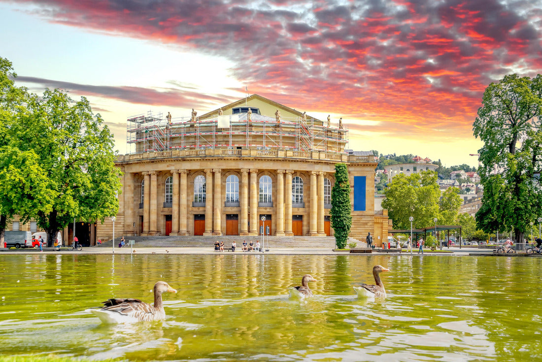 Lake, old town Stuttgart, Germany 2000pc Puzzle