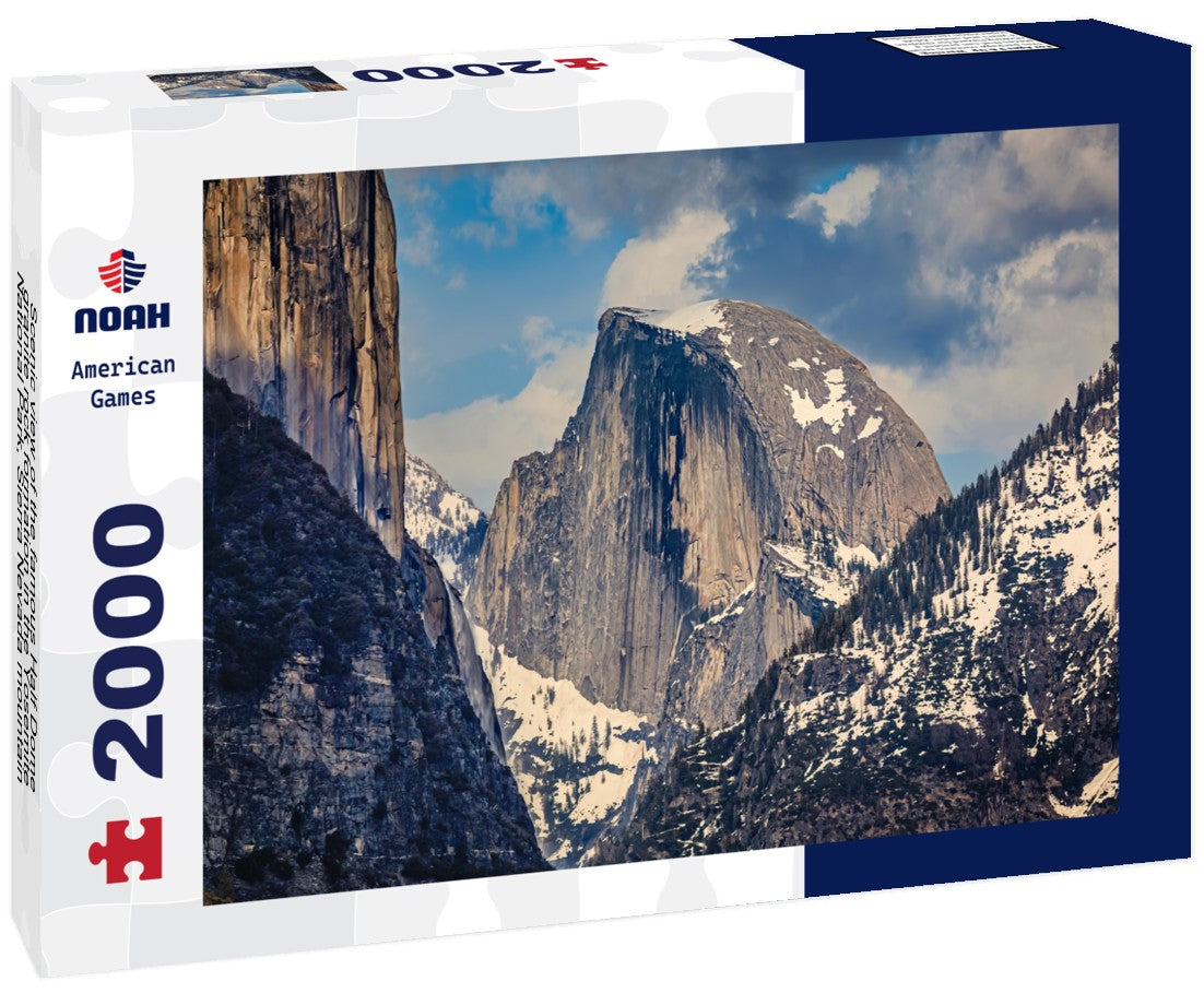 Scenic view of the famous Half Dome granite rock formation in the Yosemite National Park, Sierra Nevada mountain range in California, USA 2000pc Puzzle