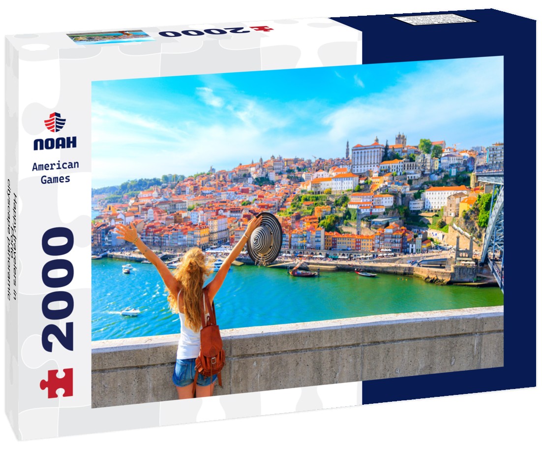 Happy travelers in Porto - cityscape Porto - Portugal 2000pc Puzzle