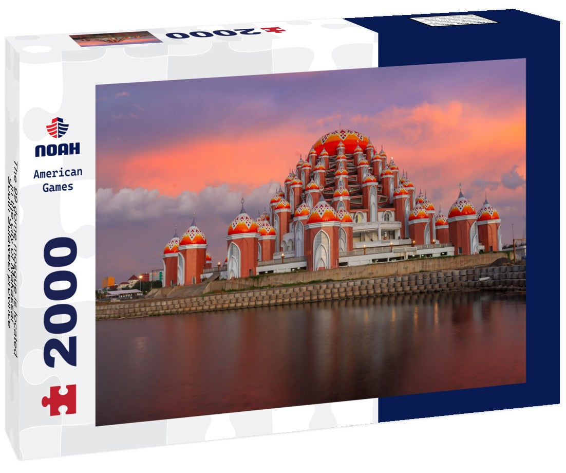 The 99 dome mosque is located in the city of Makassar, South Sulawesi province, Indonesia 2000pc Puzzle