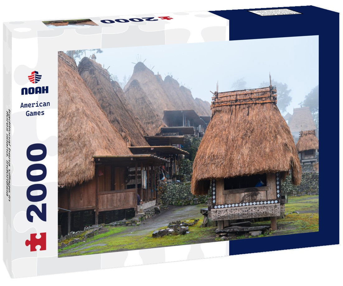 Noah Jigsaw Puzzle traditional bena village in flores island, indonesia 2000 pieces