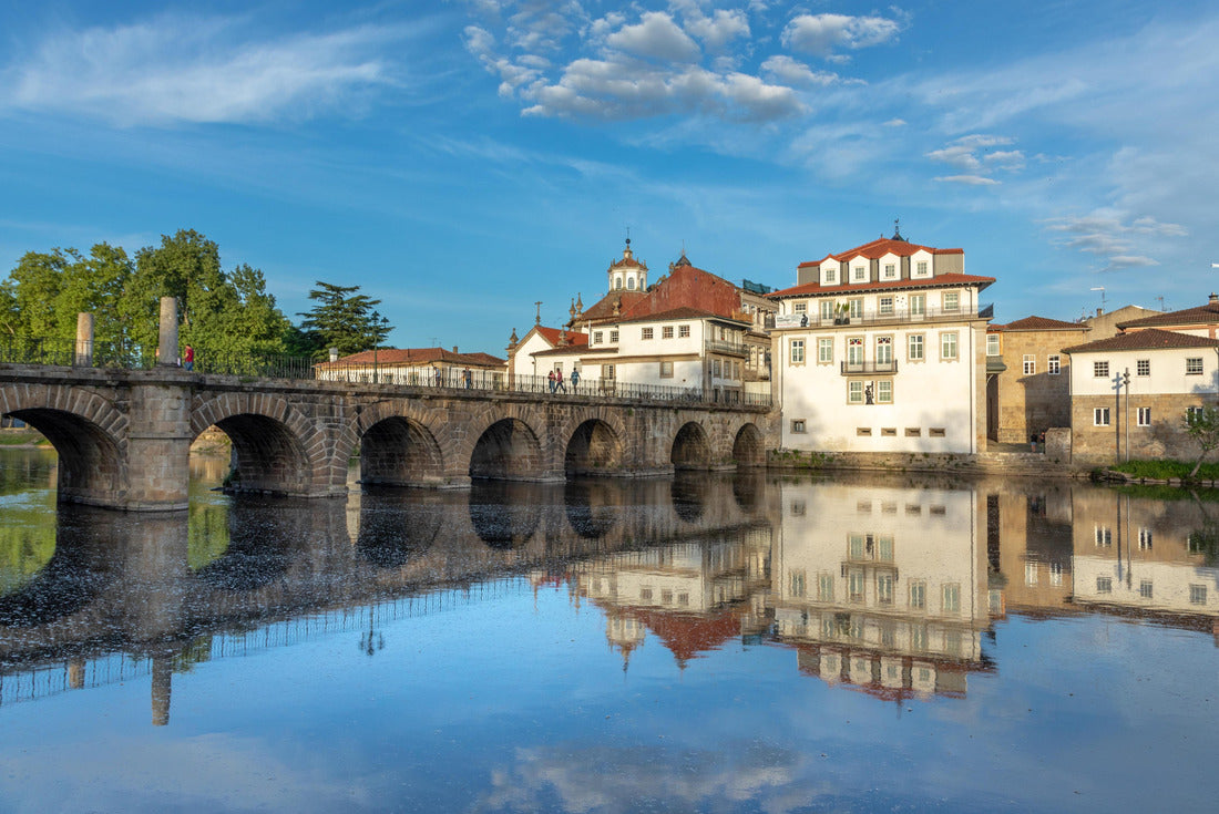 Ponte de Trajano reflected on the river Tamega in Chaves, Portugal 2000pc Puzzle