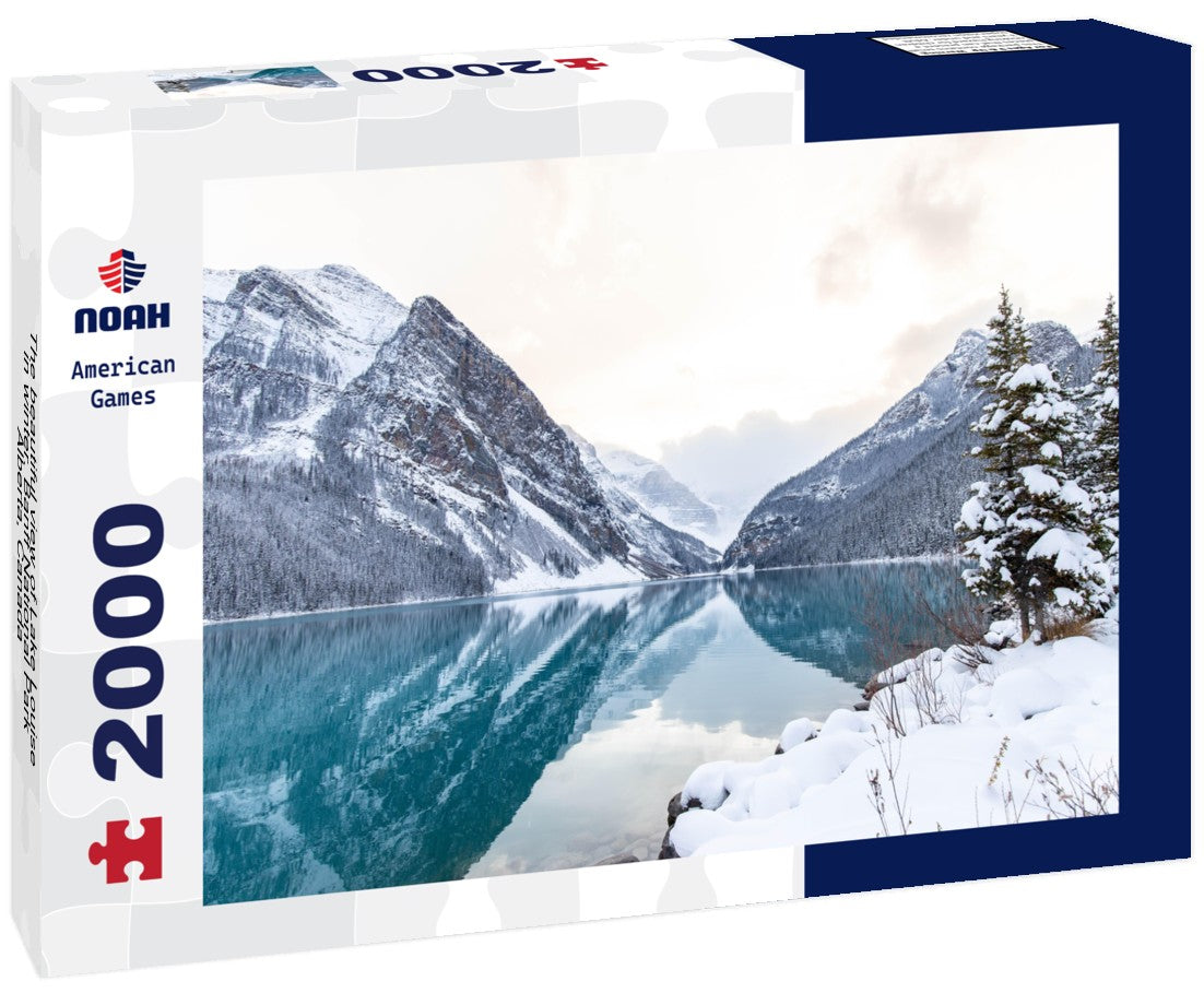 The beautiful view of Lake Louise in winter. Banff National Park, Alberta, Canada 2000pc Puzzle