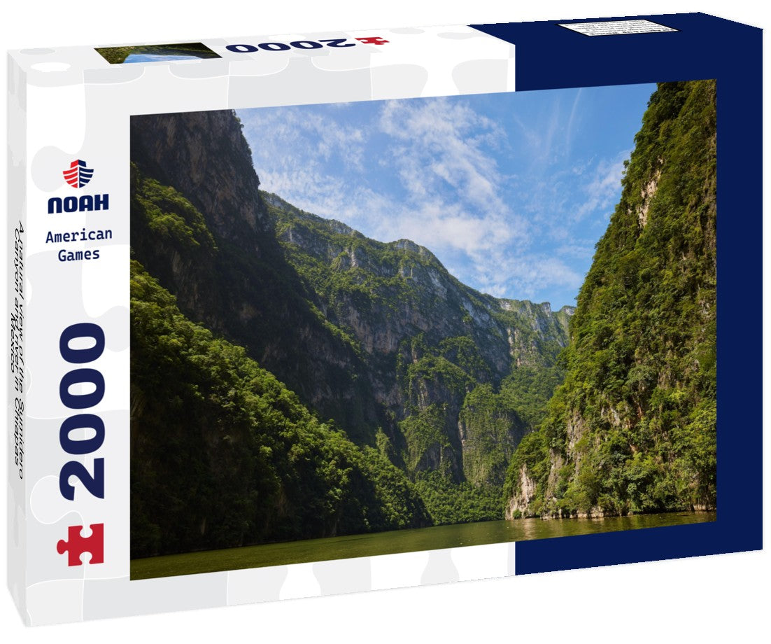 A natural view of the Sumidero Canyon and river in Chiapas, Mexico 2000pc Puzzle