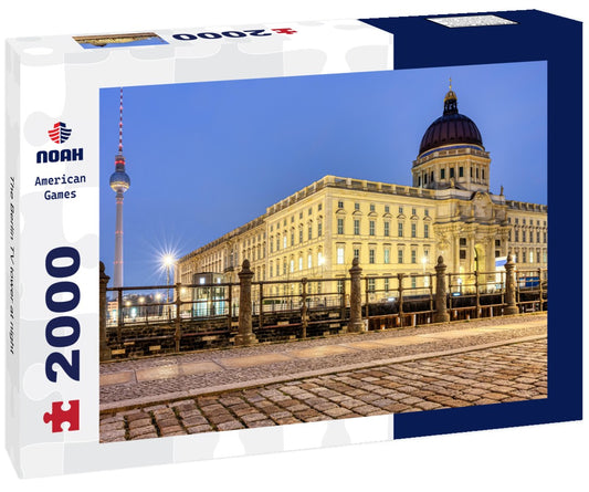 Noah Jigsaw Puzzle The Berlin TV tower at night 2000 pieces