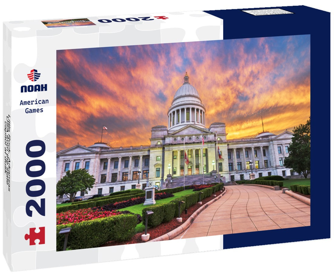 Little Rock, Arkansas, USA from the state capitol at dusk 2000pc Puzzle