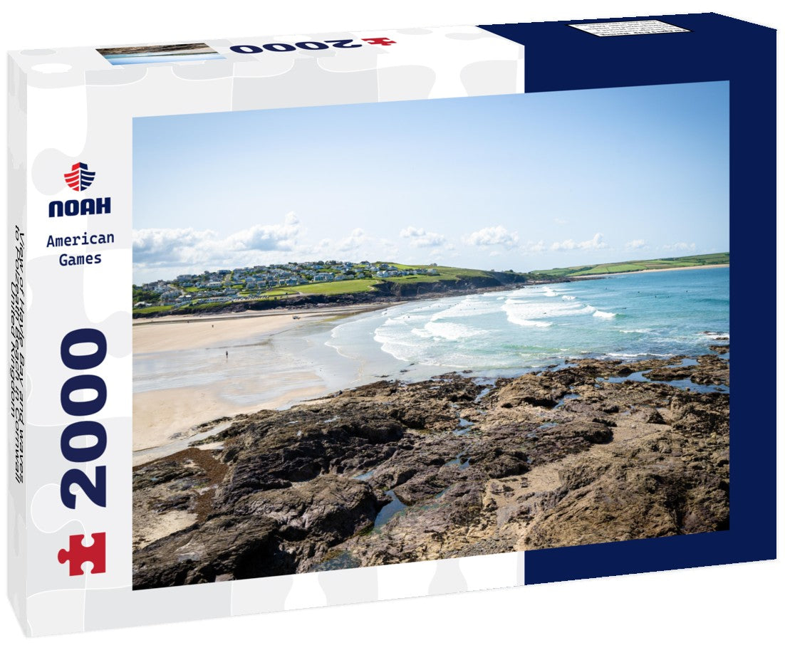 Noah Jigsaw Puzzle View of Hayle Bay and waves to Polzeath Beach in Cornwall, United Kingdom 2000 pieces