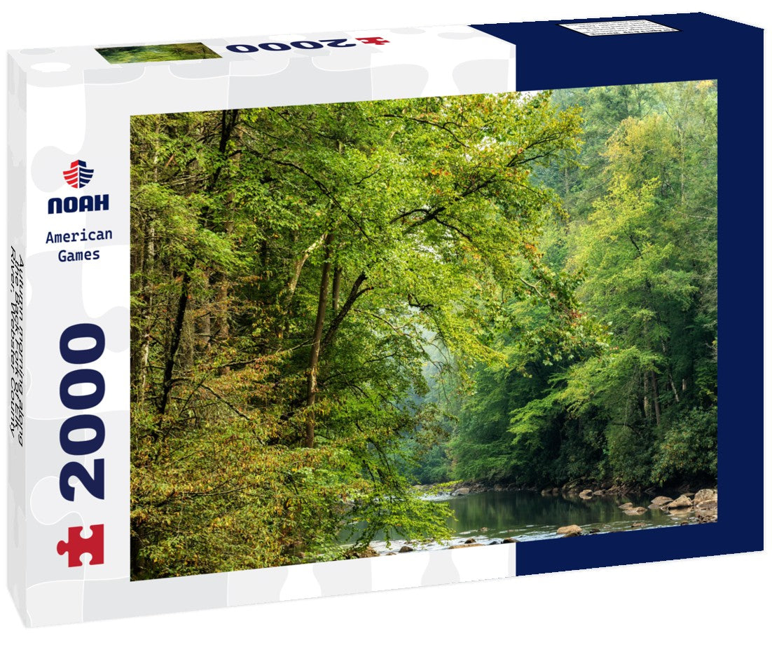 Noah Jigsaw Puzzle Autumn morning along the Back Fork of Elk River, Webster County, West Virginia, USA 2000 pieces