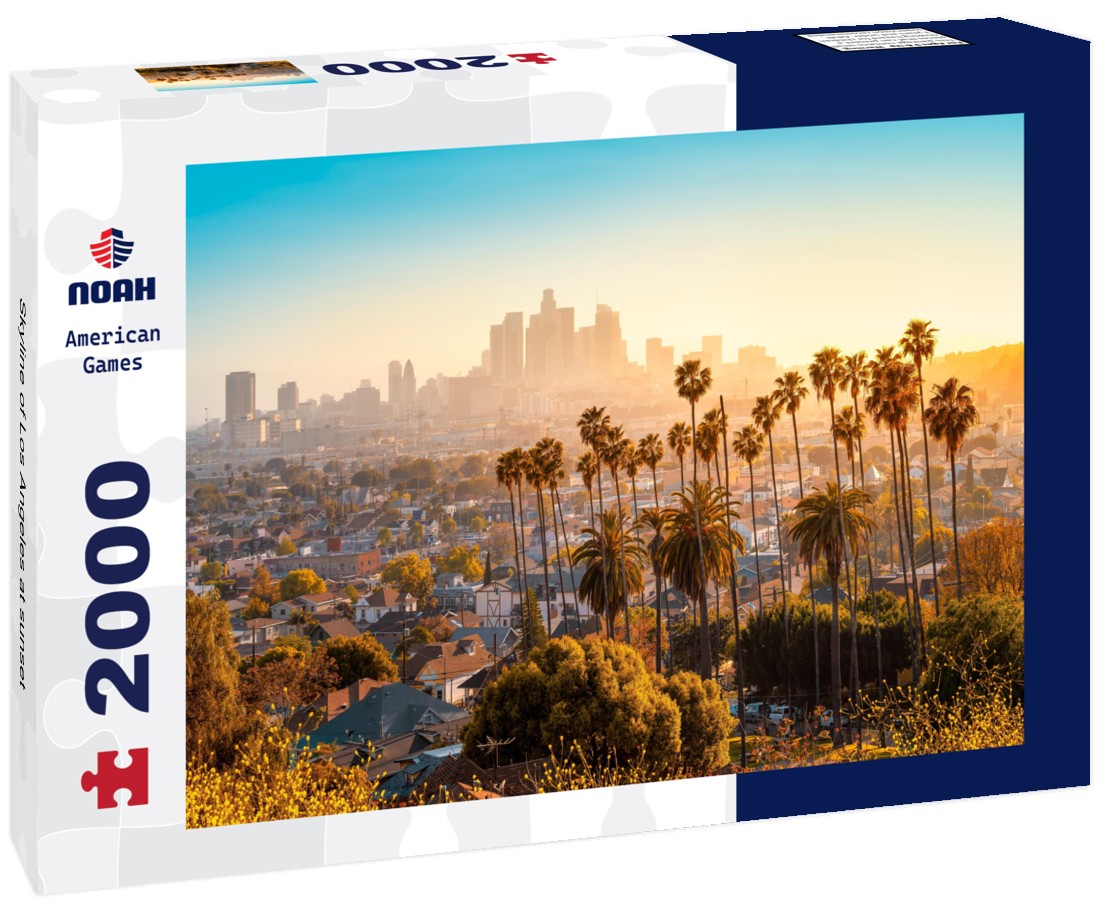 Skyline of Los Angeles at sunset 2000pc Puzzle
