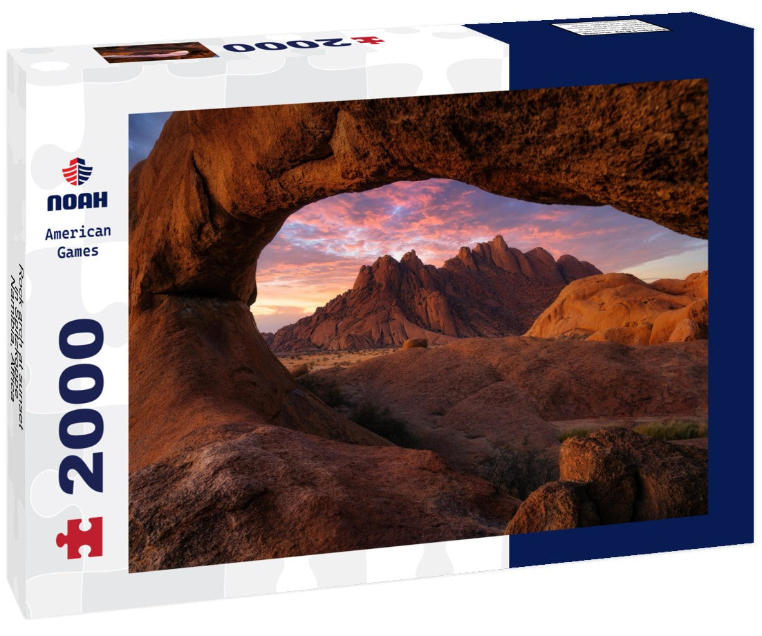 Noah Jigsaw Puzzle Rock arch at sunset in Spitzkoppe, Namibia, Africa 2000 pieces
