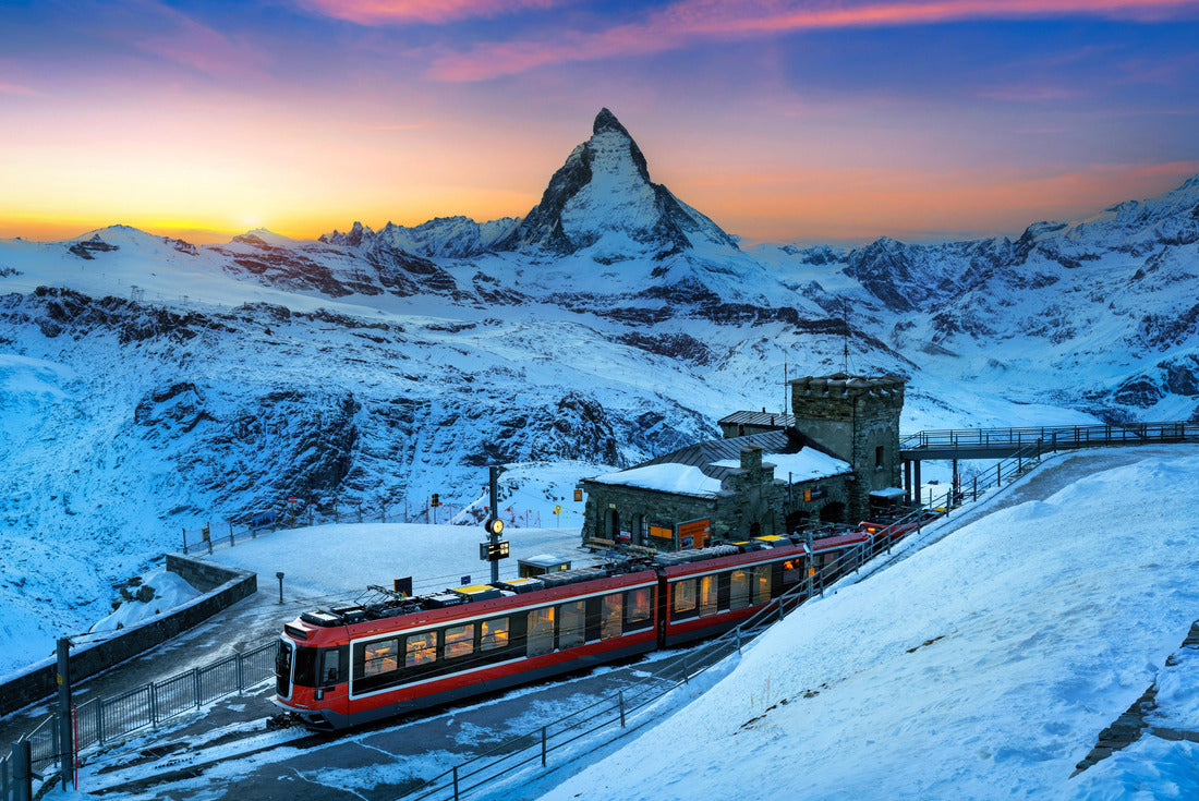 Matterhorn and Swiss Alps in Zermatt, Switzerland. Matterhornberg at sunset 2000pc Puzzle