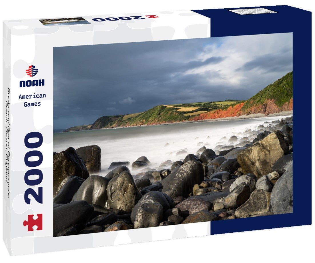 Rocks and Sea at Peppercombe Beach, Devon, England 2000pc Puzzle
