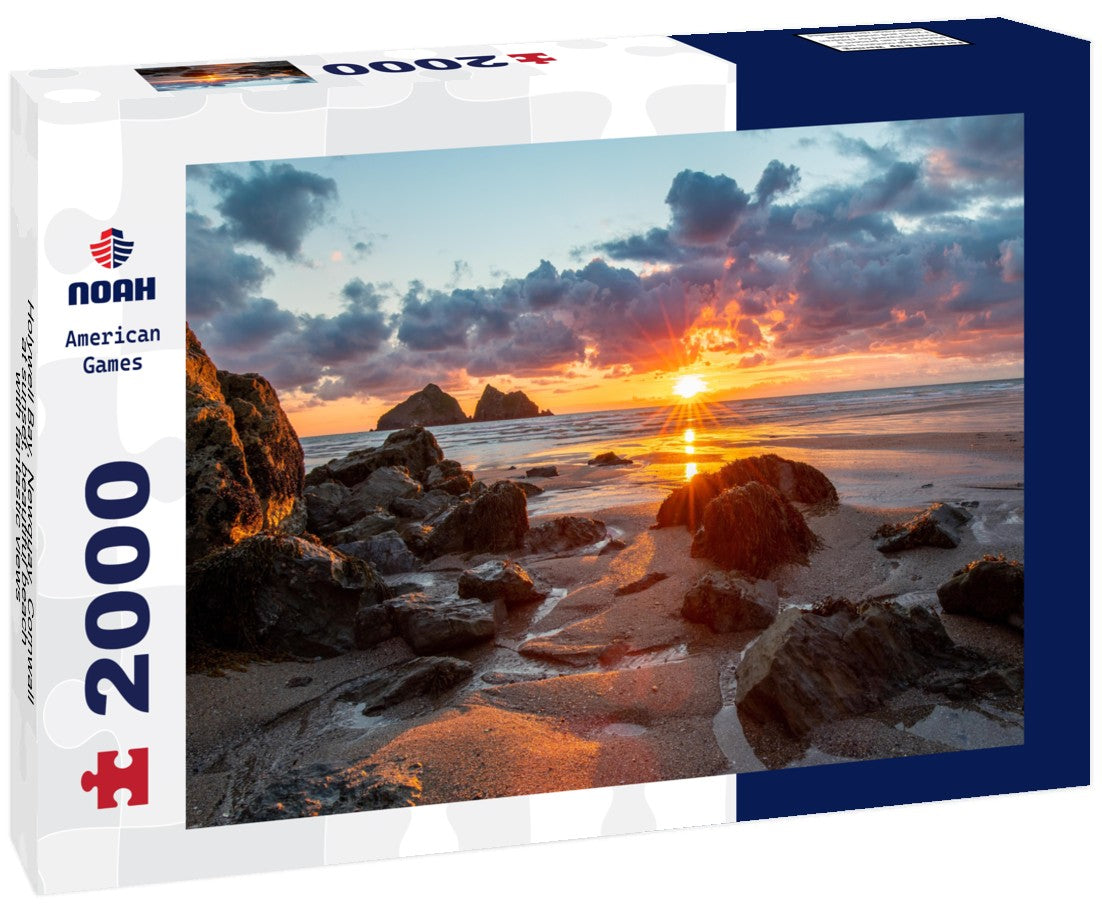 Holywell Bay, Newquay, Cornwall at sunset, beautiful beach with fantastic views 2000pc Puzzle