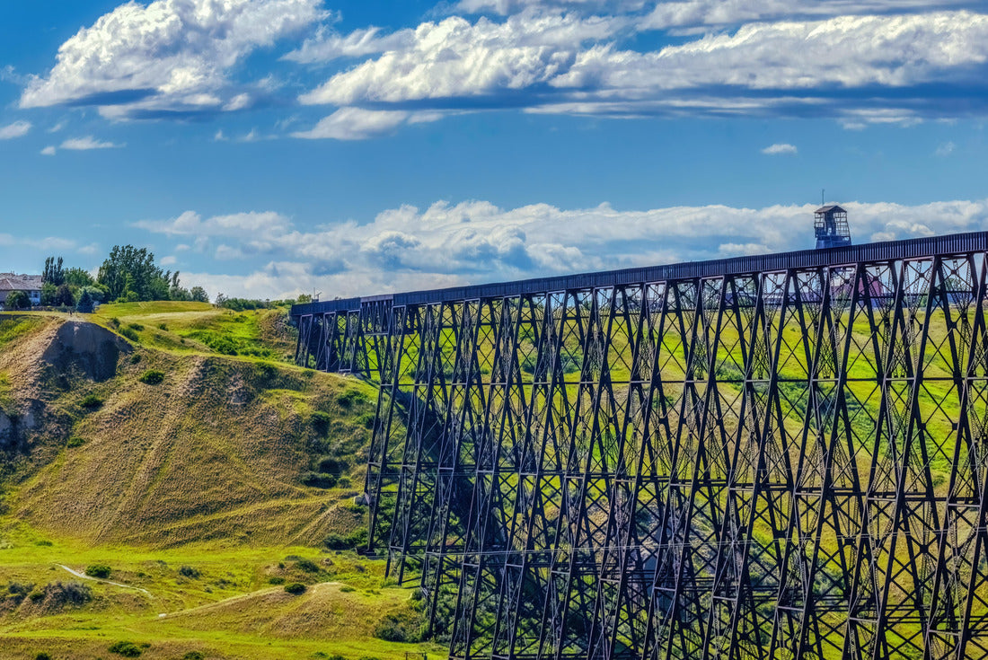 Close-up of the Lethbridge Viaduct, commonly known as the High Level Bridge in Lethbridge, Alberta, Canada 2000pc Puzzle
