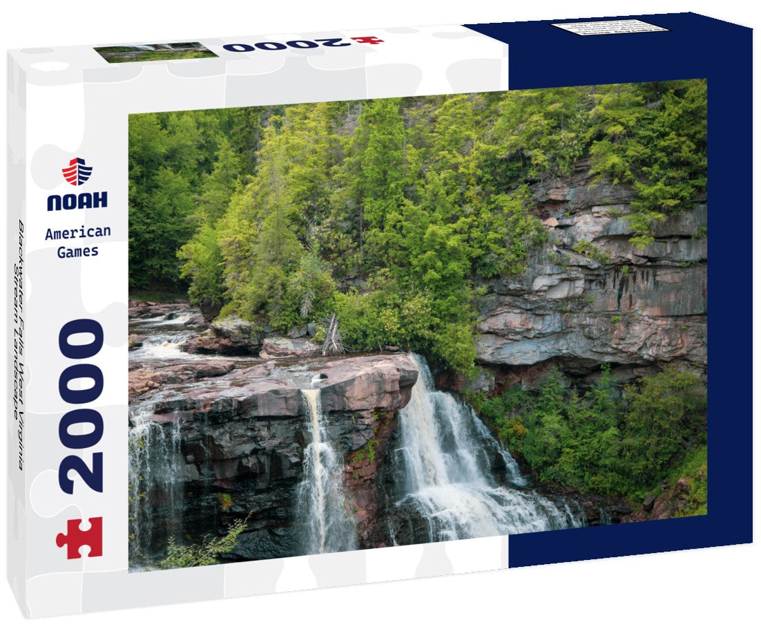 Noah Jigsaw Puzzle Blackwater Falls West Virginia Stream Landscape 2000 pieces