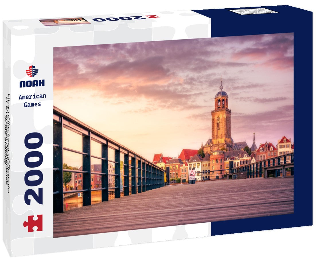 Noah Jigsaw Puzzle View of the tower of Deventer in Overijssel, Netherlands in the evening 2000 pieces