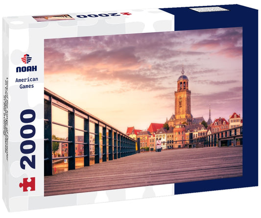 Noah Jigsaw Puzzle View of the tower of Deventer in Overijssel, Netherlands in the evening 2000 pieces