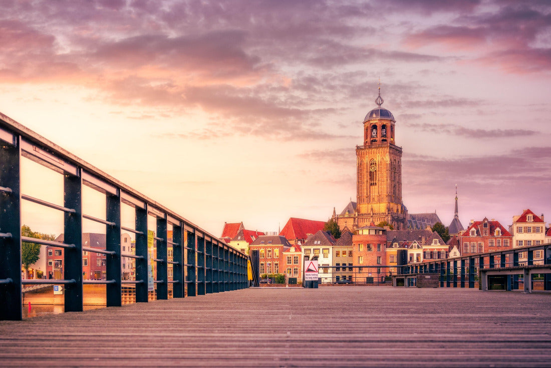 Noah Jigsaw Puzzle View of the tower of Deventer in Overijssel, Netherlands in the evening 2000 pieces