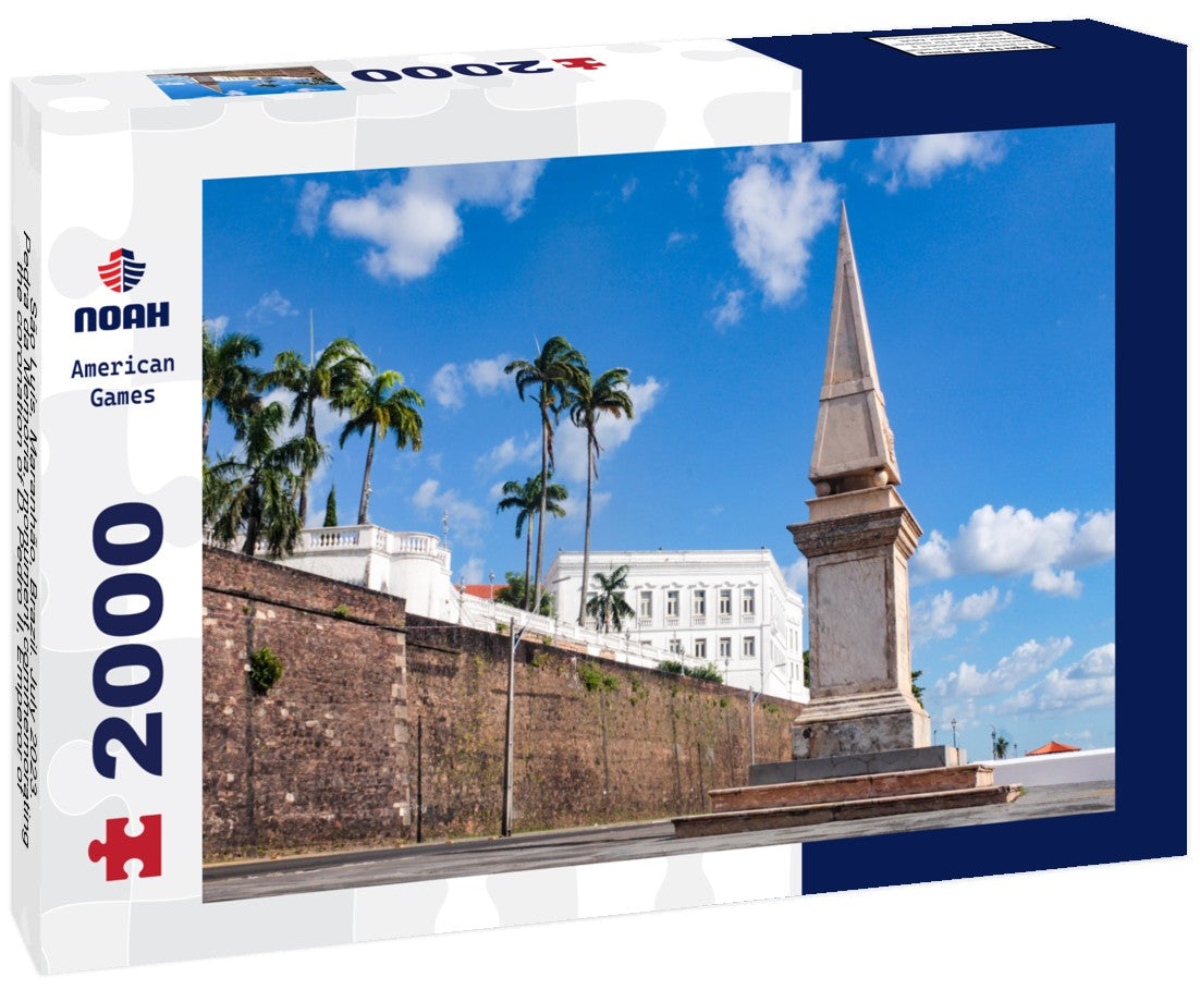 São Luís, Maranhão, Brazil. July 2023. Pedra da Memória, monument commemorating the coronation of D. Pedro II, Emperor of Brazil, a UNESCO World Heritage Site 2000pc Puzzle