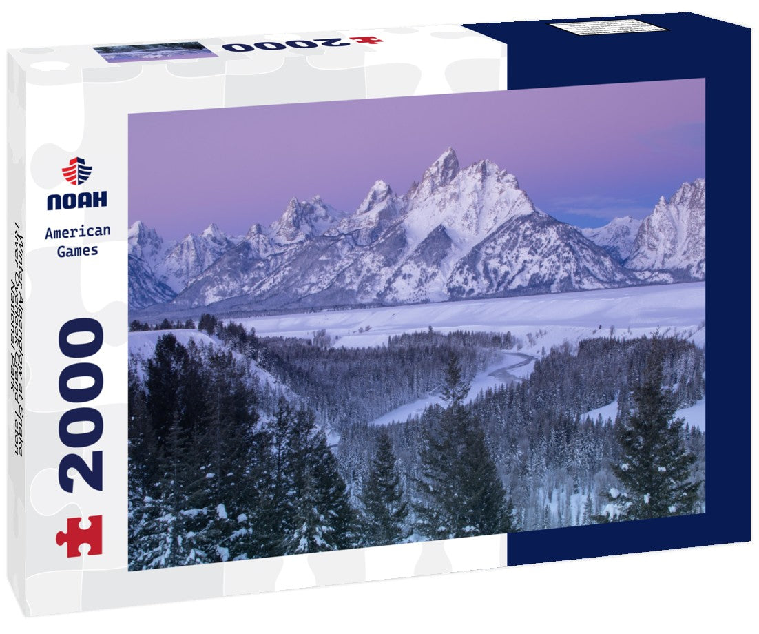 Noah Jigsaw Puzzle Winter Alpenglow at Snake River Overlook Grand Teton National Park 2000 pieces