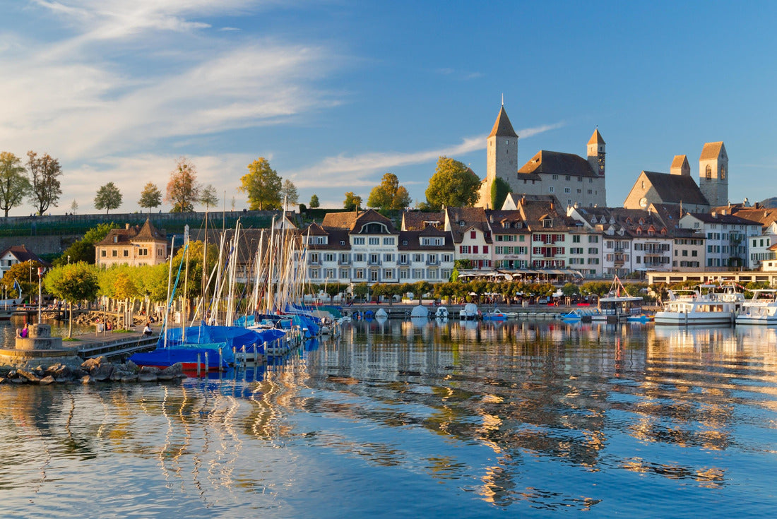 Old town of Rapperswil-Jona on Lake Zurich, Alps, Switzerland 2000pc Puzzle