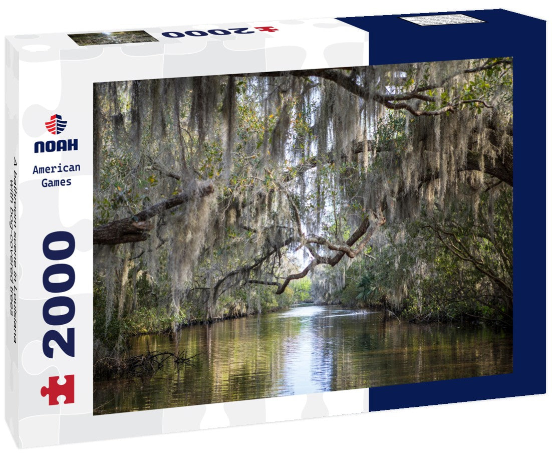 A bathroom scene in Louisiana with bog-covered trees 2000pc Puzzle