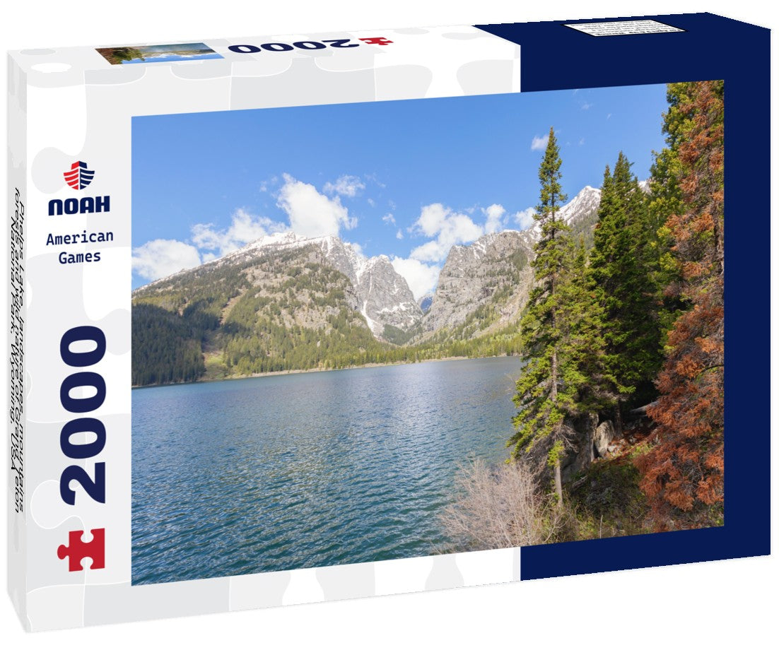 Phelps Lake, landscapes, mountains, forests and wild nature of Grand Teton National Park, Wyoming, USA 2000pc Puzzle