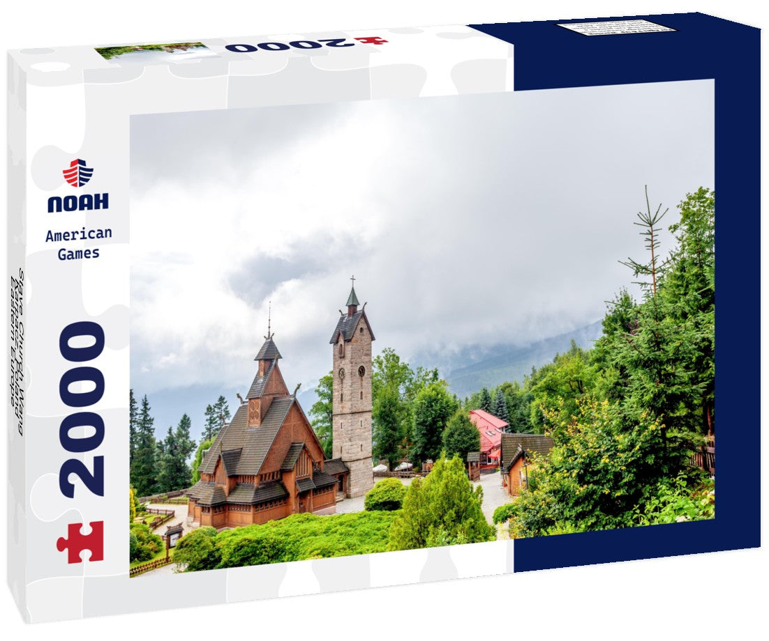 Noah Jigsaw Puzzle Stave Church Wang, Karpacz, Poland, Eastern Europe 2000 pieces