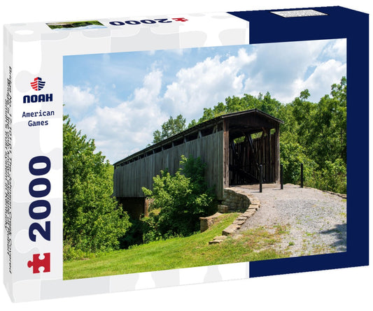 Noah Jigsaw Puzzle Bridge No. 17-101-01 The Johnson Creek Covered Bridge is the only known example of Robert Smith's trust system in Kentucky 2000 pieces