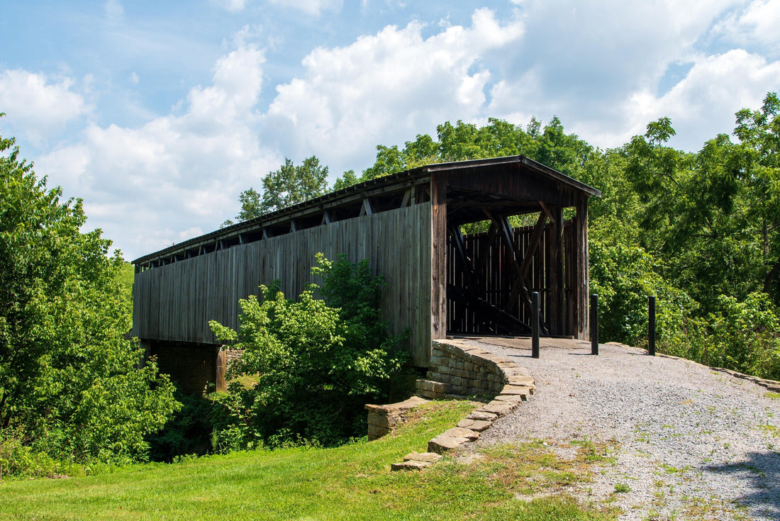 Bridge No. 17-101-01 The Johnson Creek Covered Bridge is the only known example of Robert Smith's trust system in Kentucky 2000pc Puzzle