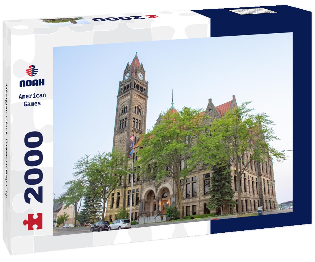 Noah Jigsaw Puzzle Michigan Clock Tower of Bay City 2000 pieces