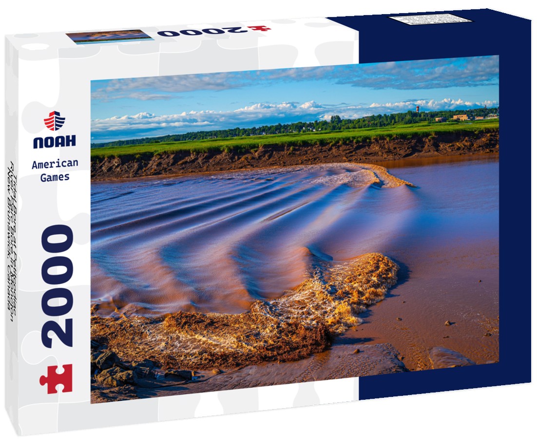 Tidal Bore at Petitcodiac River Parc Bore in Moncton, New Brunswick, Canada 2000pc Puzzle