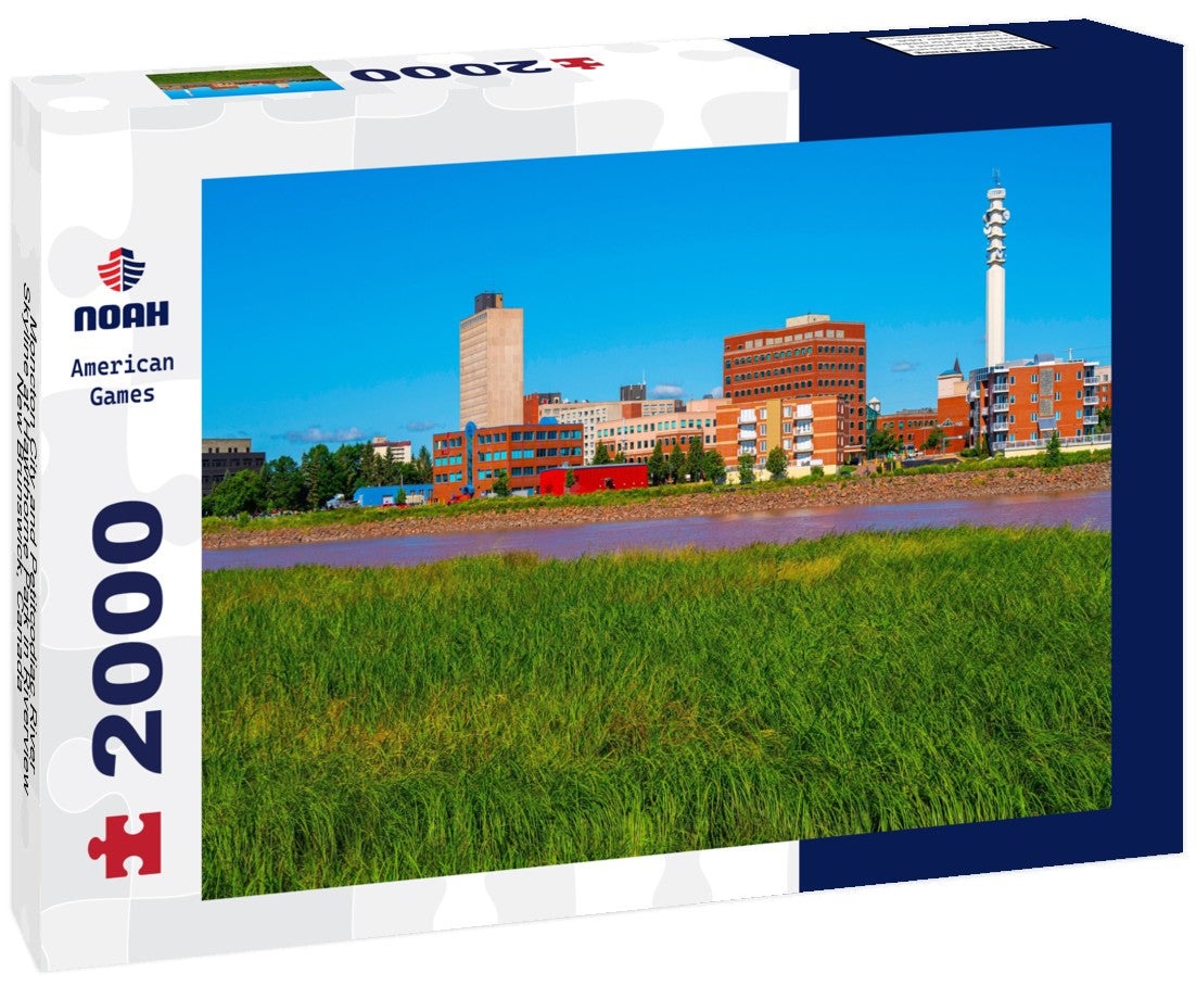 Moncton City and Petitcodiac River Skyline at Hawthorne Park in Riverview, New Brunswick, Canada 2000pc Puzzle