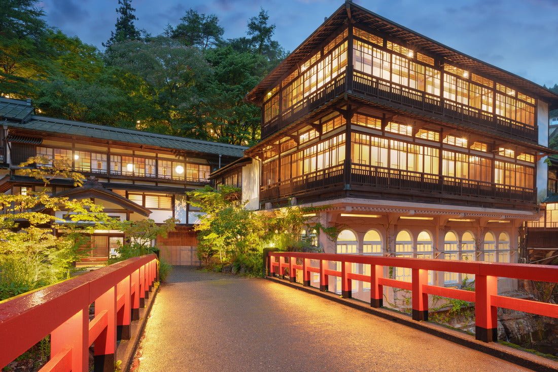 Noah Jigsaw Puzzle Shima Onsen, Gunma, Japan traditional architecture at night 2000 pieces