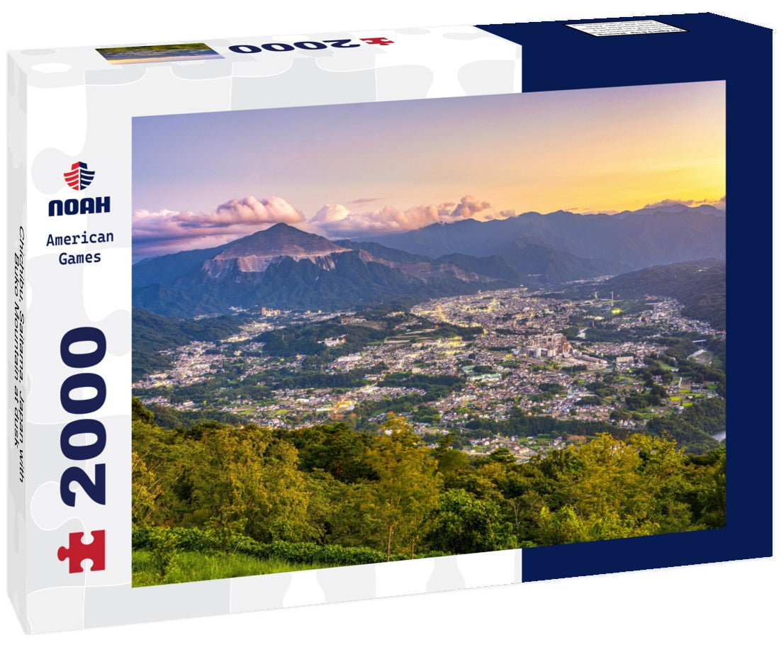 Chichibu, Saitama, Japan with Buko Mountain at dusk 2000pc Puzzle