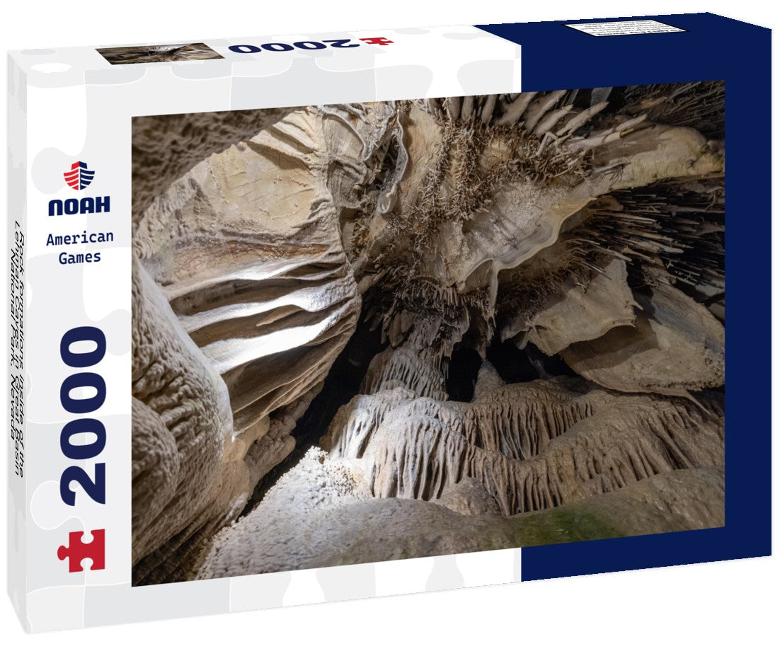 Rock formations inside of the Lehman Caves in Great Basin National Park, Nevada 2000pc Puzzle