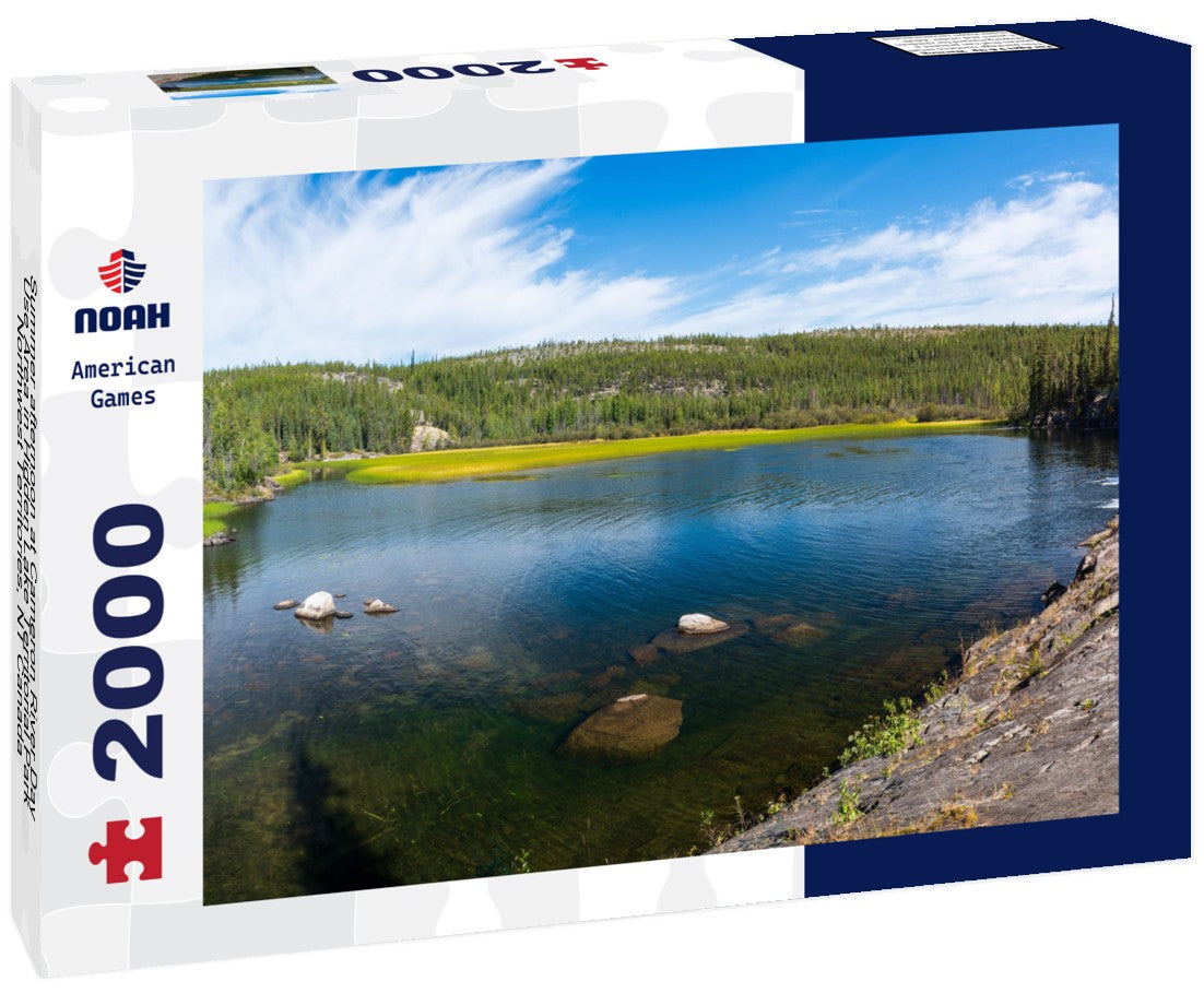 Summer afternoon at Cameron River Day Use Area in Hidden Lake Territorial Park, Northwest Territories, NT Canada 2000pc Puzzle