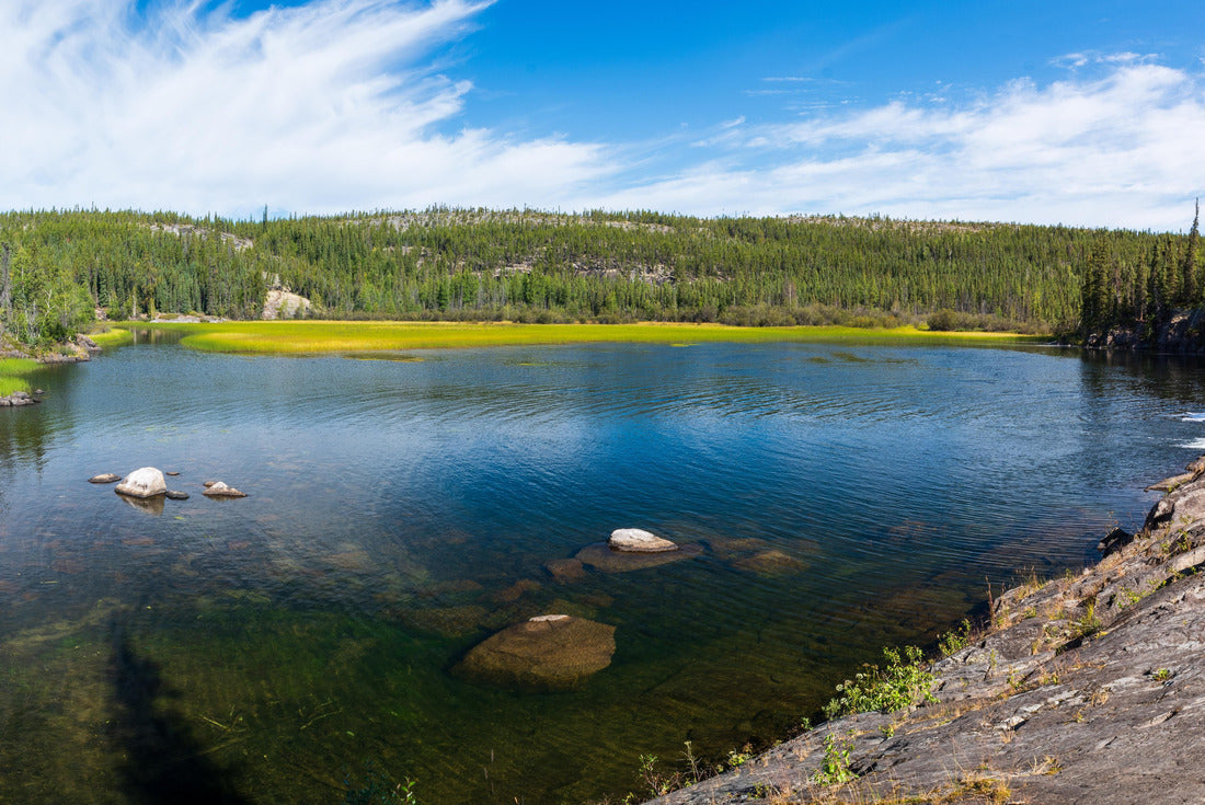 Summer afternoon at Cameron River Day Use Area in Hidden Lake Territorial Park, Northwest Territories, NT Canada 2000pc Puzzle
