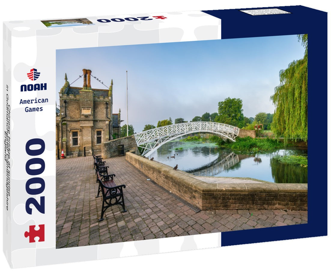 Chinese bridge at sunrise in Godmanchester Cambridgeshire England 2000pc Puzzle