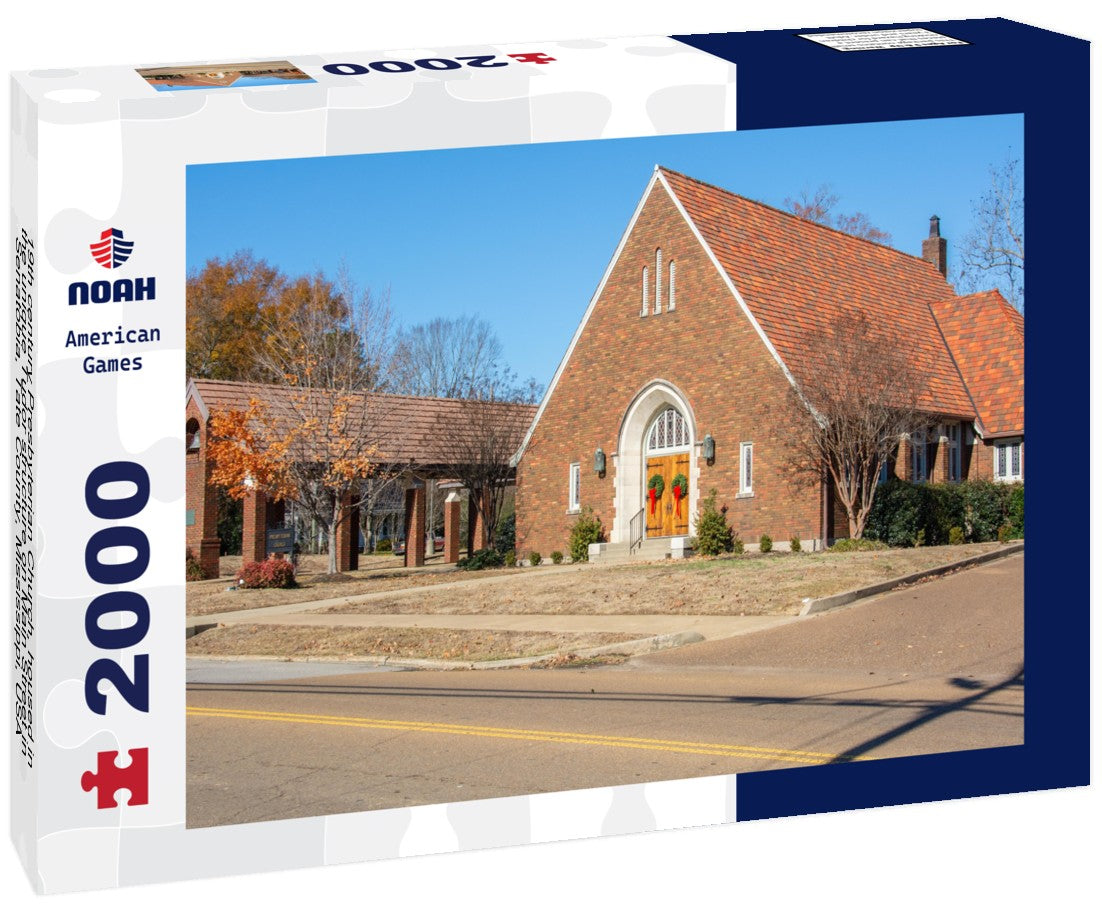 19th century Presbyterian Church, housed in the unique Tudor structure on Main Street in Senatobia, Tate County, Mississippi, USA 2000pc Puzzle