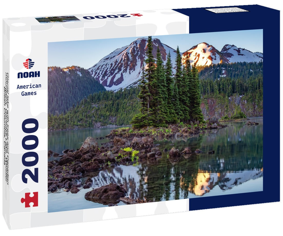 Noah Jigsaw Puzzle Glacial lake with trees and Canadian mountains. Garibaldi Lake, Whistler, British Columbia, Canada 2000 pieces