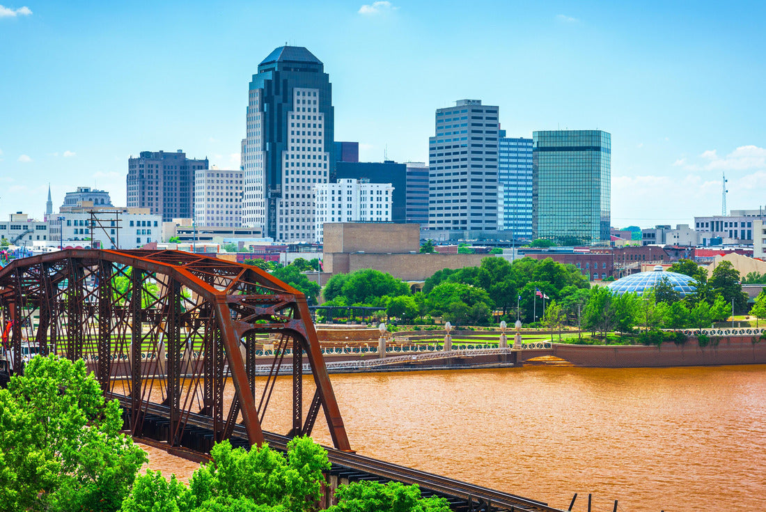 Shwarport, Louisiana, USA Downtown skyline over the river 2000pc Puzzle
