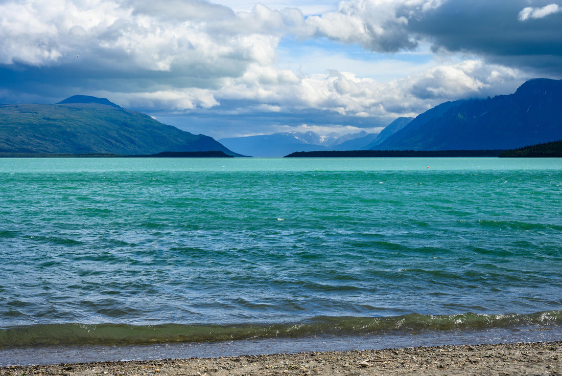 Vibrant blue hues of Nak Nak Lake in the early morning, Katmai National Park, Alaska 2000pc Puzzle
