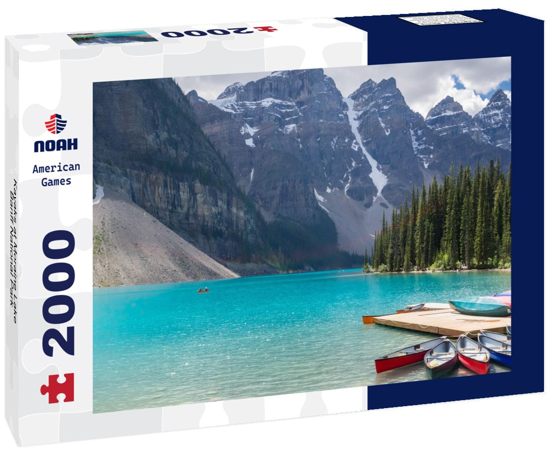 Kayaks at Moraine Lake, Banff National Park 2000pc Puzzle