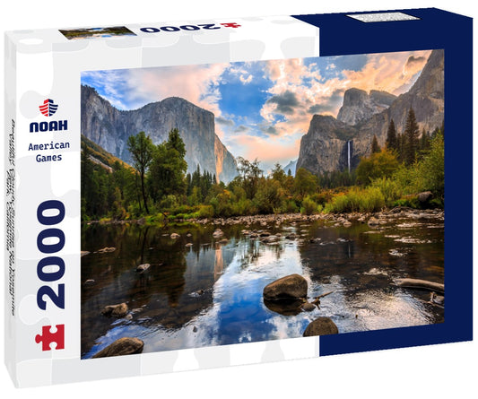 Noah Jigsaw Puzzle Beautiful Cloudy Sunrise on Yosemite Valley View, Yosemite National Park, California 2000 pieces