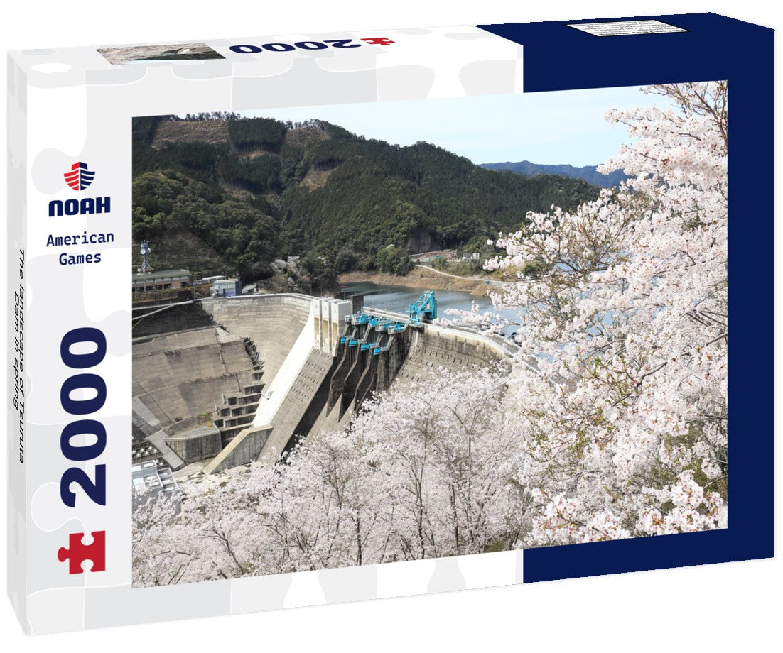 The landscape of Tsuruta Dam in spring 2000pc Puzzle
