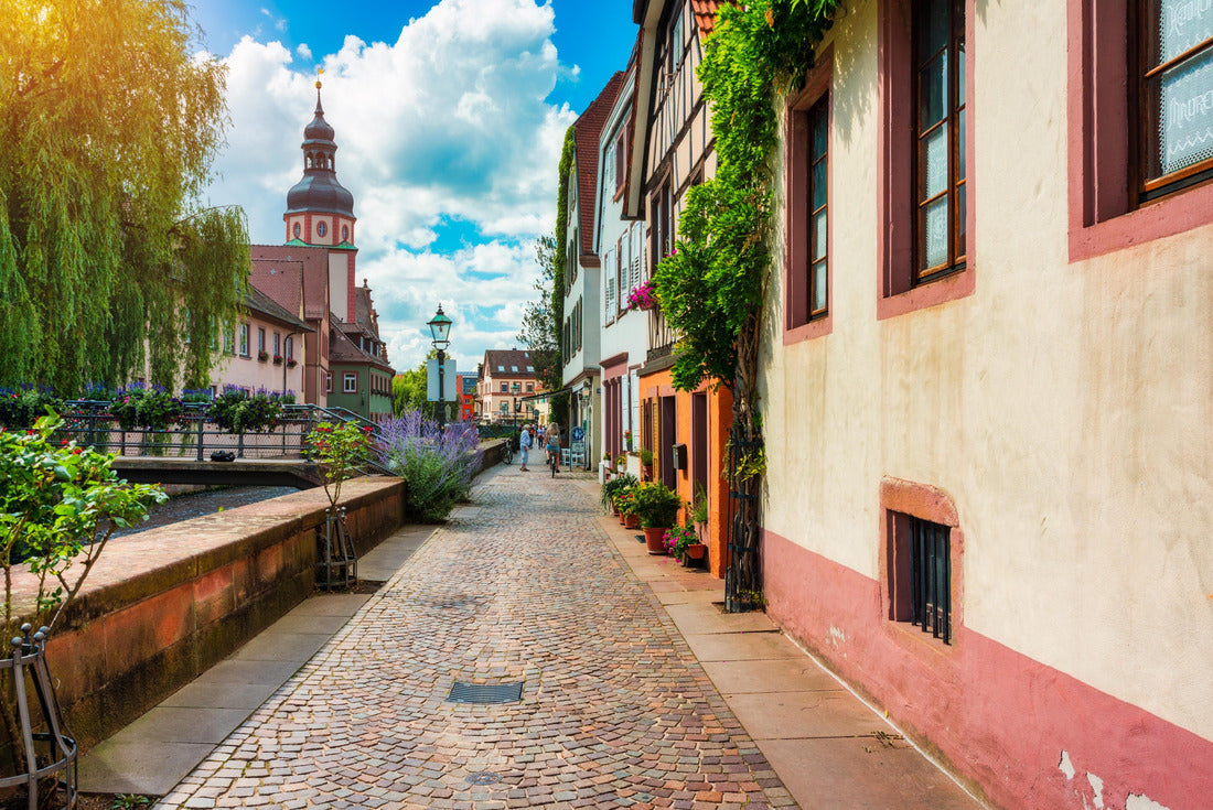 Old town of Ettlingen in Germany with Alb river. View of the center of Ettlingen, Germany, with Alb river 2000pc Puzzle